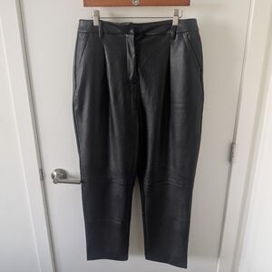 Reitmans Faux Black Leather Pants